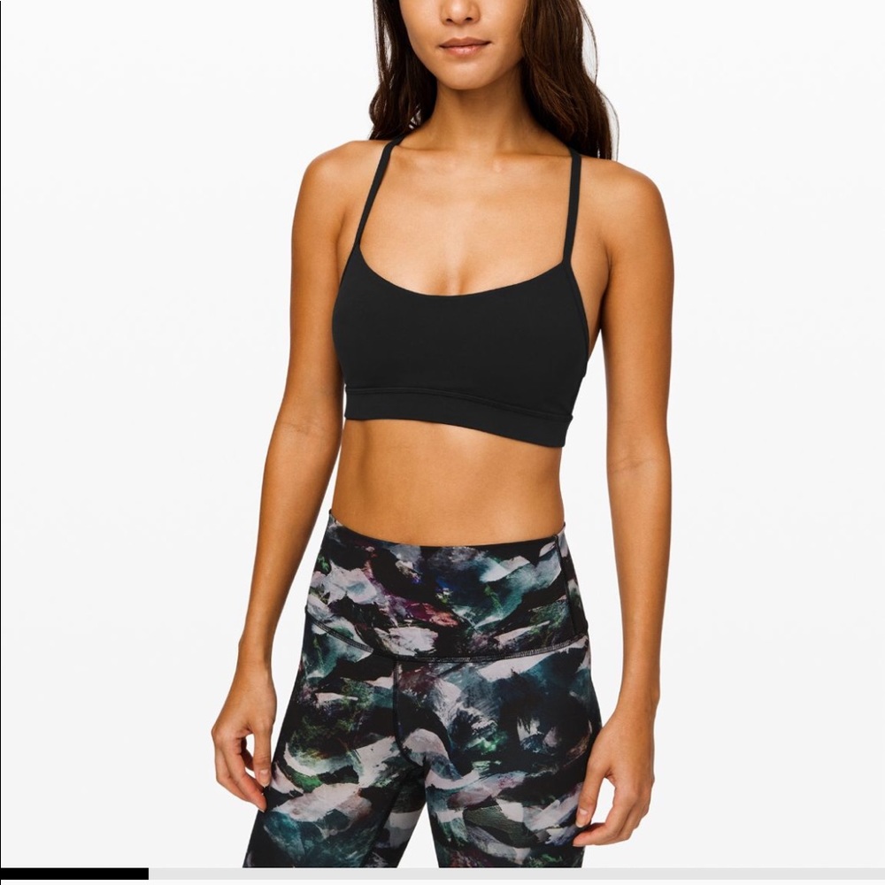 Lululemon Black Flow Y Bra Nulu! Size 6!